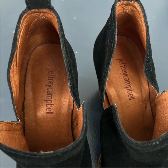 JEFFREY CAMPBELL BLACK SUEDE ANKLE BOOTS, SIZE 6 - Picture 7 of 7